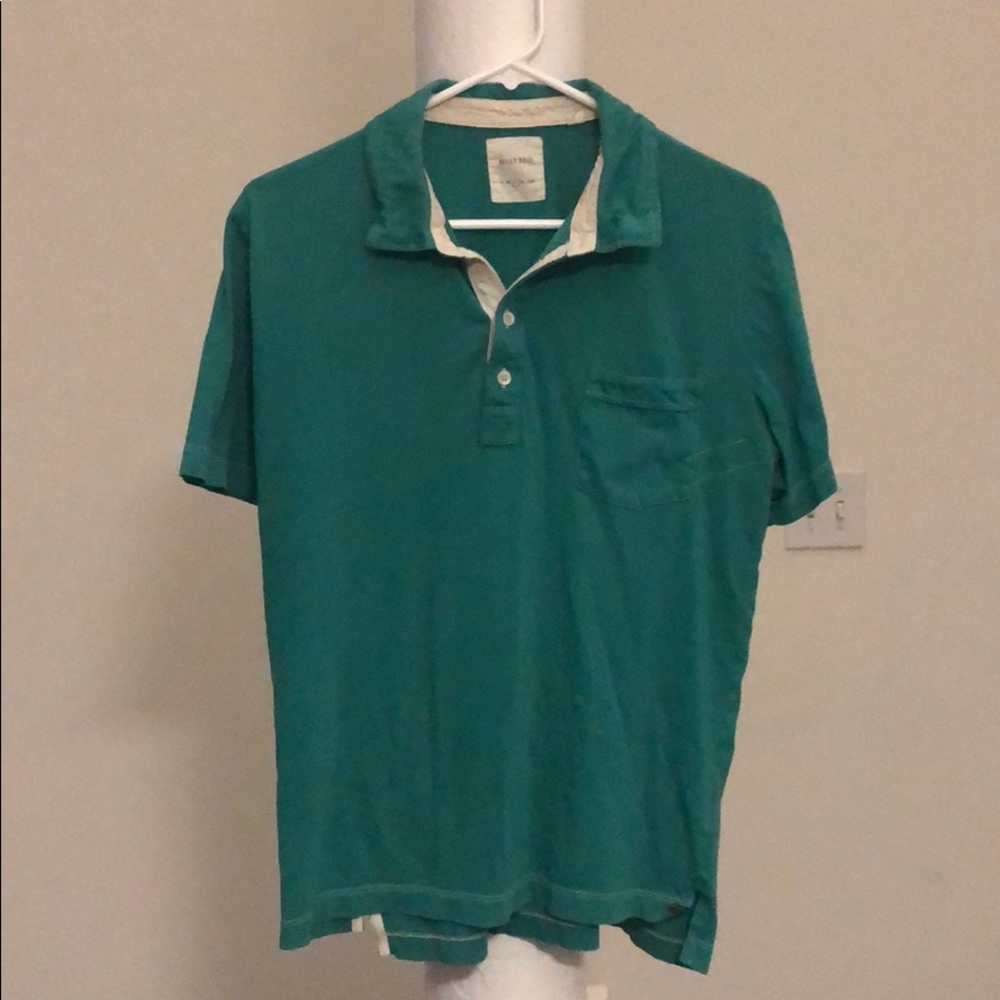Billy Reid Large Green Polo
